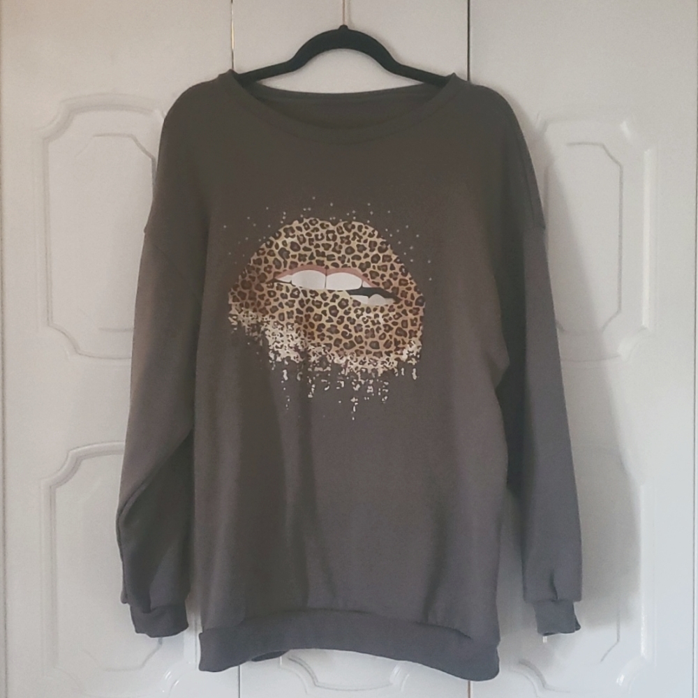 LEOPARD LIPS SWEATSHIRT